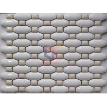 Glazed Ceram Mix White Color Ceramic Mosaic Tile (CST193)